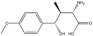 (2S,3S,4S)-2-Amino-4-hydroxy-4-(4-methoxyphenyl)-3-methylbutyric acid 结构式