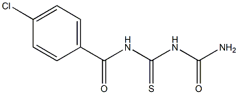 1-(4-Chlorobenzoyl)thiobiuret 结构式