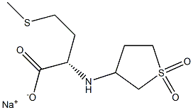 N-[(Tetrahydrothiophene 1,1-dioxide)-3-yl]methionine sodium salt 结构式