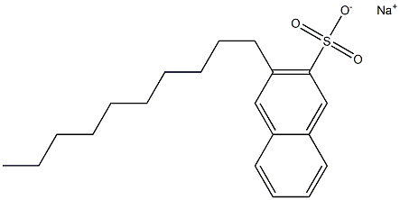 3-Decyl-2-naphthalenesulfonic acid sodium salt 结构式