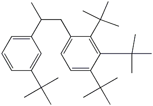 1-(2,3,4-Tri-tert-butylphenyl)-2-(3-tert-butylphenyl)propane 结构式