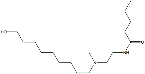 N-[2-[N-(9-Hydroxynonyl)-N-methylamino]ethyl]valeramide 结构式