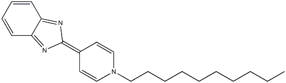 1-Decyl-4-(2H-benzimidazol-2-ylidene)-1,4-dihydropyridine 结构式