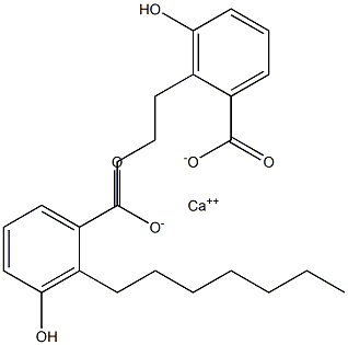 Bis(2-heptyl-3-hydroxybenzoic acid)calcium salt 结构式