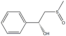 (1R)-1-Phenyl-2-methylsulfinylethanol 结构式