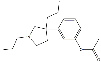 Acetic acid 3-(1,3-dipropyl-3-pyrrolidinyl)phenyl ester 结构式
