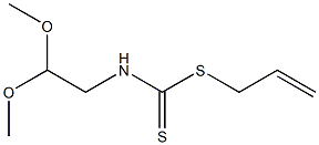 N-(2,2-Dimethoxyethyl)dithiocarbamic acid 2-propenyl ester 结构式