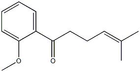 1-(2-Methoxyphenyl)-5-methyl-4-hexen-1-one 结构式