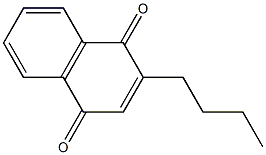 2-Butyl-1,4-naphthoquinone 结构式