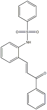 2-(Phenylsulfonylamino)chalcone 结构式