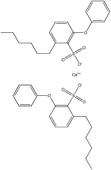 Bis(2-hexyl-6-phenoxybenzenesulfonic acid)calcium salt 结构式