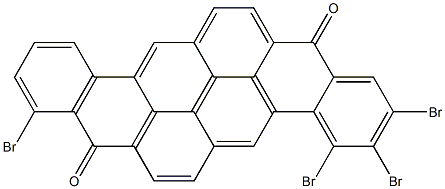 2,3,4,9-Tetrabromo-8,16-pyranthrenedione 结构式