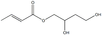 (E)-2-Butenoic acid 2,4-dihydroxybutyl ester 结构式
