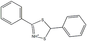 3,5-Diphenyl-1,4,2-dithiazole-2-cation 结构式