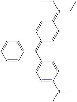 N-[4-[[4-(Dimethylamino)phenyl]phenylmethylene]-2,5-cyclohexadien-1-ylidene]-N-ethylethanaminium 结构式