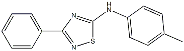 3-Phenyl-5-(p-tolyl)amino-1,2,4-thiadiazole 结构式