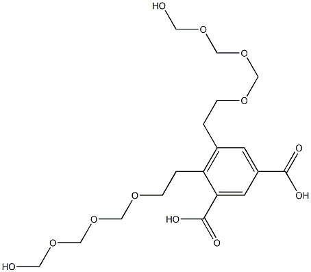 4,5-Bis(8-hydroxy-3,5,7-trioxaoctan-1-yl)isophthalic acid 结构式
