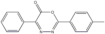 2-(4-Methylphenyl)-5-phenyl-6H-1,3,4-oxadiazin-6-one 结构式