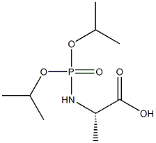 N-(Diisopropoxyphosphinyl)alanine 结构式