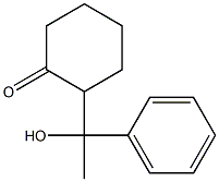 2-(1-Hydroxy-1-phenylethyl)cyclohexan-1-one 结构式