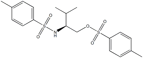 (-)-N-[(S)-1-(p-Toluenesulfonyloxymethyl)-2-methylpropyl]-p-toluenesulfonamide 结构式