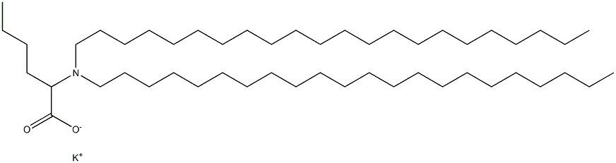 2-(Didocosylamino)hexanoic acid potassium salt 结构式