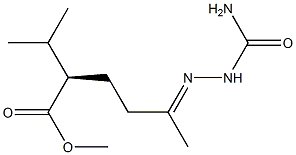 [R,(-)]-2-Isopropyl-5-semicarbazonohexanoic acid methyl ester 结构式