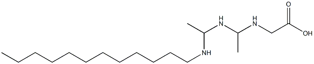 N-[1-[1-(Dodecylamino)ethylamino]ethyl]glycine 结构式