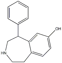 2,3,4,5-Tetrahydro-5-phenyl-1H-3-benzazepin-7-ol 结构式