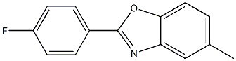 2-(4-Fluorophenyl)-5-methylbenzoxazole 结构式