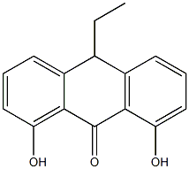 10-Ethyl-1,8-dihydroxyanthracene-9(10H)-one 结构式