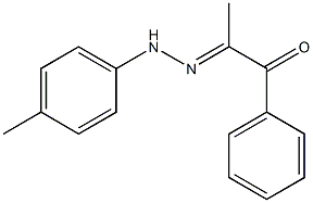 1-Phenyl-2-[2-(4-methylphenyl)hydrazono]-1-propanone 结构式