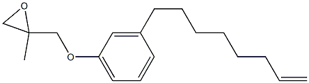 3-(7-Octenyl)phenyl 2-methylglycidyl ether 结构式