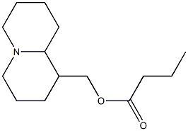 Octahydro-2H-quinolizine-1-methanol butyrate 结构式