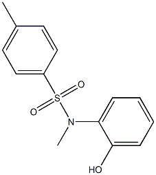 N-(2-Hydroxyphenyl)-N-methyl-4-methylbenzenesulfonamide 结构式