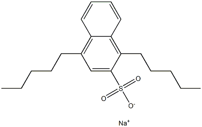1,4-Dipentyl-2-naphthalenesulfonic acid sodium salt 结构式