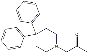 1-(4,4-Diphenylpiperidino)-2-propanone 结构式