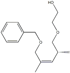 (4R,2Z)-1-Benzyloxy-5-(2-hydroxyethoxy)-2,4-dimethyl-2-pentene 结构式