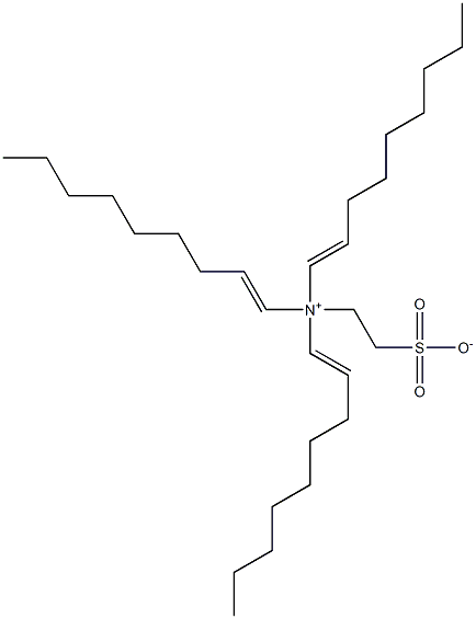 N,N-Di(1-nonenyl)-N-(2-sulfonatoethyl)-1-nonen-1-aminium 结构式