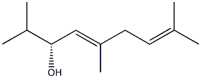 (3R,4E)-2,5,8-Trimethyl-4,7-nonadien-3-ol 结构式
