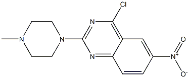 2-[4-Methyl-1-piperazinyl]-4-chloro-6-nitroquinazoline 结构式