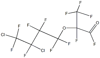 2-(3,4-Dichloro-1,1,2,2,3,4,4-heptafluorobutoxy)-2,3,3,3-tetrafluoropropionic acid fluoride 结构式