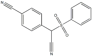 2-(4-Cyanophenyl)-2-phenylsulfonylacetonitrile 结构式