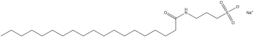 3-[(1-Oxononadecyl)amino]-1-propanesulfonic acid sodium salt 结构式