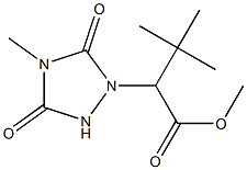 3,3-Dimethyl-2-(4-methyl-3,5-dioxo-1,2,4-triazolidin-1-yl)butanoic acid methyl ester 结构式