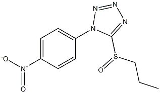 Propyl 1-(4-nitrophenyl)-1H-tetrazol-5-yl sulfoxide 结构式