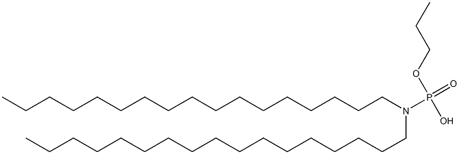 N,N-Diheptadecylamidophosphoric acid hydrogen propyl ester 结构式