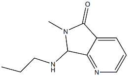 6,7-Dihydro-6-methyl-7-(propylamino)-5H-pyrrolo[3,4-b]pyridin-5-one 结构式