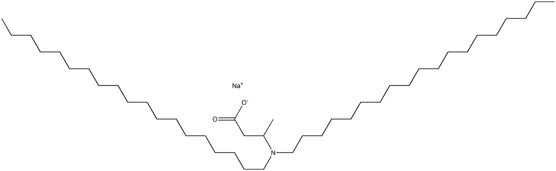 3-(Dinonadecylamino)butyric acid sodium salt 结构式
