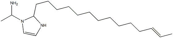 1-(1-Aminoethyl)-2-(12-tetradecenyl)-4-imidazoline 结构式